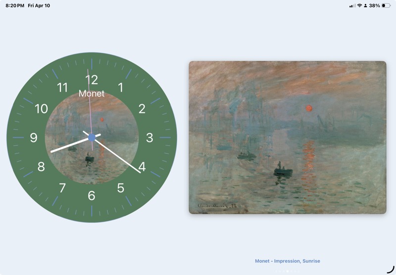 Monet theme with Impression Sunrise